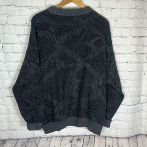 Via Italia Mens Large Wool Alpaca Blend Sweater Italy VTG Preppy Academia
